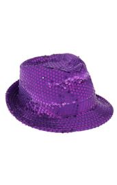 Световая фиолетовая шляпа