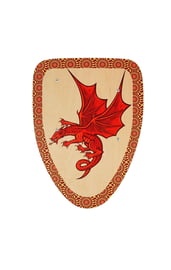 Деревянный щит с Драконом