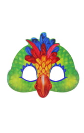 Картонная маска Попугай