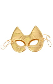 Золотая маска на глаза Кошечка