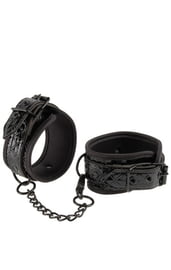Виниловые черные наручники