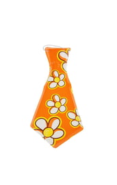 Пластиковый галстук с цветами 6 шт