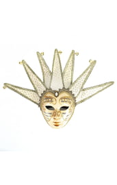 Бело-золотая Венецианская маска
