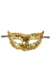 Золотая блестящая маска