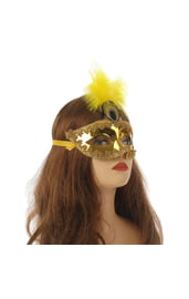 Золотая маска с пером