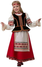 Детский славянский костюм для девочки