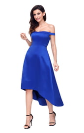 Синее платье для выпускного