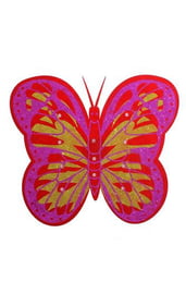 Розово-желтые крылья бабочки