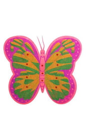 Розово-зеленые крылья бабочки