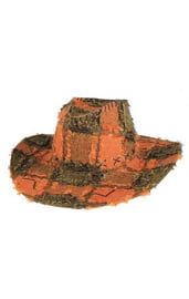 Оранжевая ковбойская шляпа