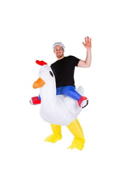 Надувной костюм Верхом на курице