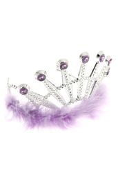 Фиолетовая корона с мехом
