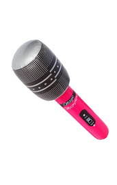 Надувной розовый микрофон