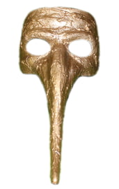 Золотая маска с длинным носом