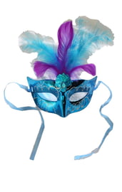 Карнавальная маска Причуда голубая