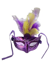 Карнавальная маска Причуда фиолетовая