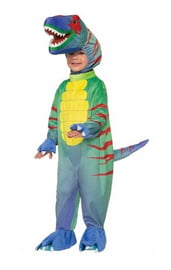Детский костюм зеленого динозавра