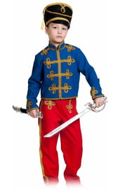 Детский костюм красно-синего гусара
