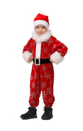 Детский костюм новогоднего Деда Мороза