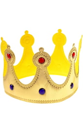 Золотая корона со стразами