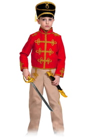 Детский костюм красно-бежевого гусара