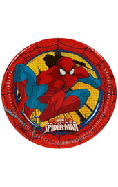 Бумажные тарелки Человек Паук Суперсила 8 шт