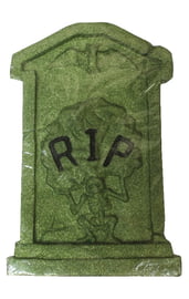 Зеленое блестящее надгробие RIP