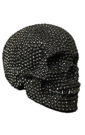 Черный блестящий череп
