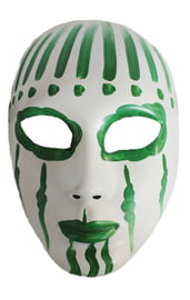 Зелено-белая маска