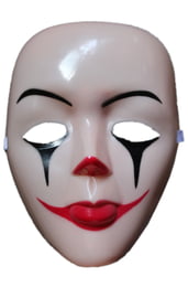 Бежевая маска Лицо клоуна