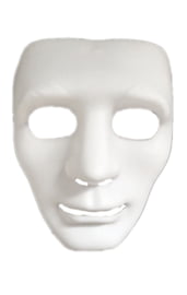 Полностью Белая маска
