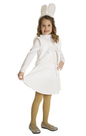 Детский костюм Зайки в белом