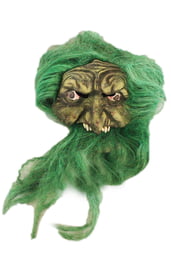 Маска ведьмы с зелеными волосами
