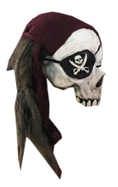 Маска черепа пирата в бандане