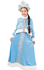 Детский костюм Снегурочки в голубом