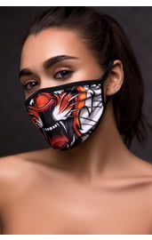 Защитная маска с принтом тигра