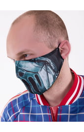 Защитная маска с металлическим принтом 