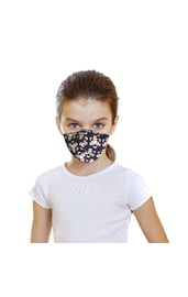 Детская защитная синяя маска с принтом