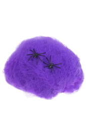 Фиолетовая паутина с пауками
