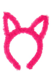 Карнавальный ободок Розовая кошечка