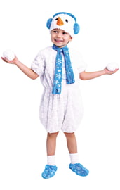 Детский костюм плюшевого Снеговичка