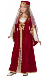 Детский костюм Кавказской девочки в бордовом