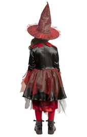 Детский костюм красно-черной Ведьмочки