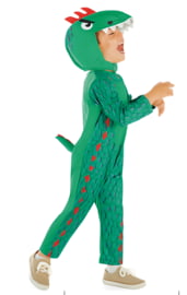 Детский зеленый костюм динозавра