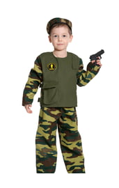 Детский костюм Юного Спецназовца с пистолетом