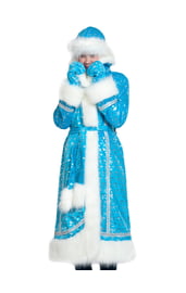 Карнавальный костюм Снегурочки плюшевый