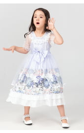 Платье для девочки нежно-фиолетовое