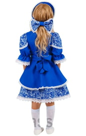 Детский синий костюм "Хороводная девочка"