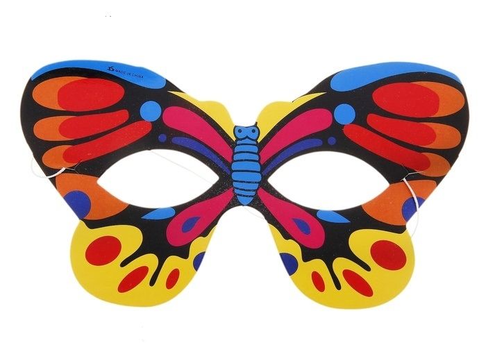 Маска бабочки с разноцветными крыльями купить в Орле - описание, цена, отзывы на centerforstrategy.ru