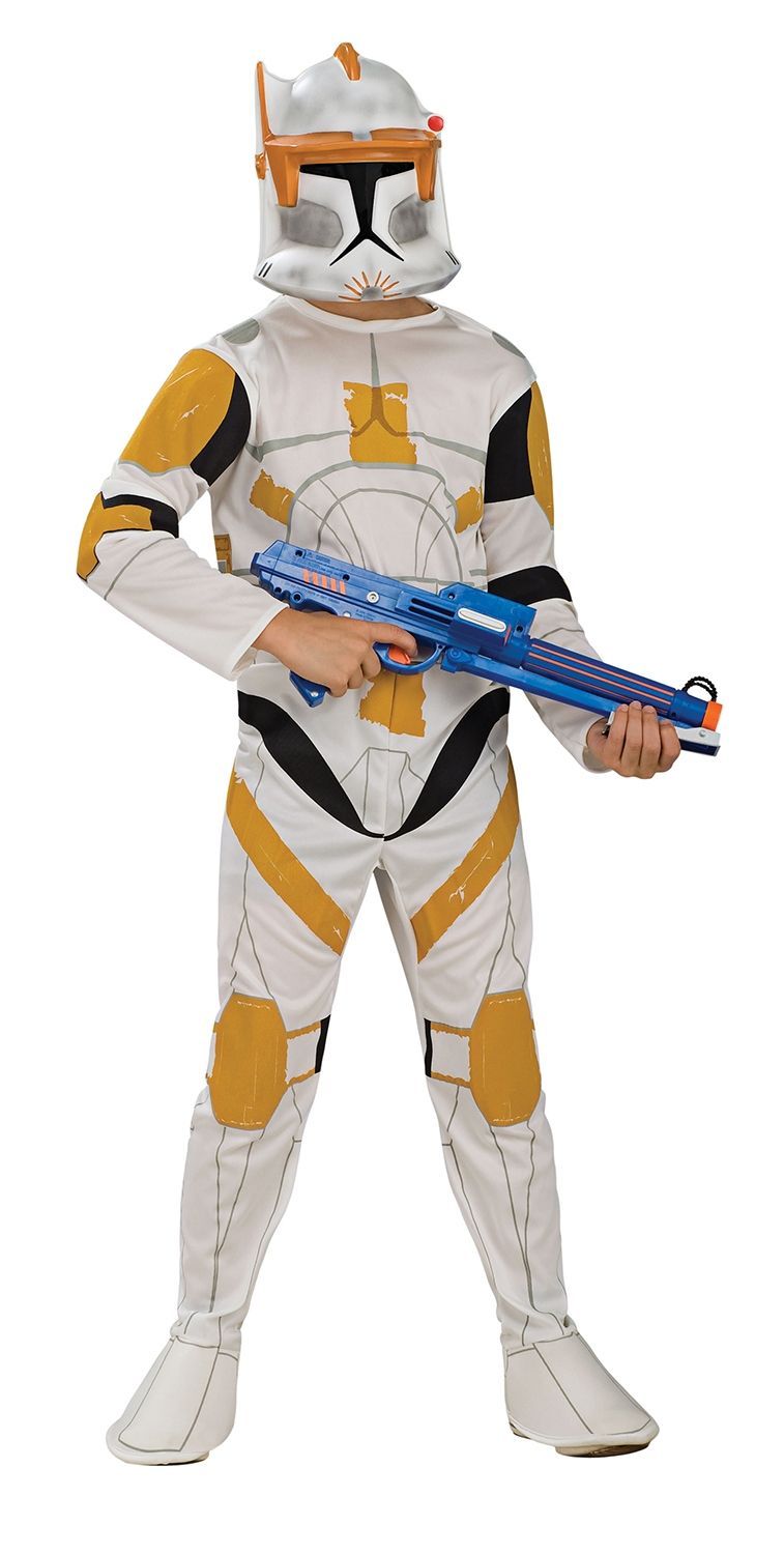 Костюм Клона Командора Коди Star Wars включает в себя белый комбинезон с ор...